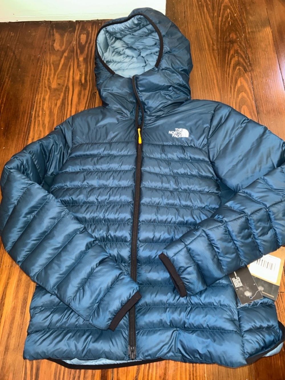 The North Face Teal Blue Hooded Down Jacket Terra Peak midnight petrol